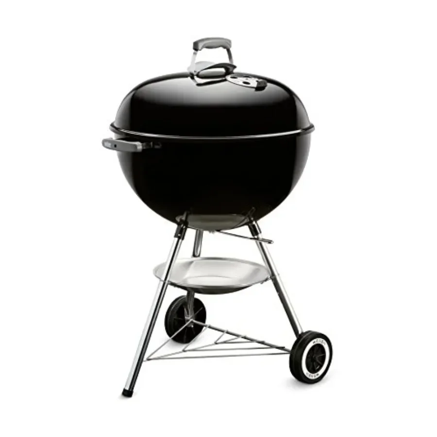

Original Kettle Charcoal Grill, 22-Inch, Black Classic Outdoor BBQ Grill with One‑Touch™ Cleaning System and Precise Temperatur
