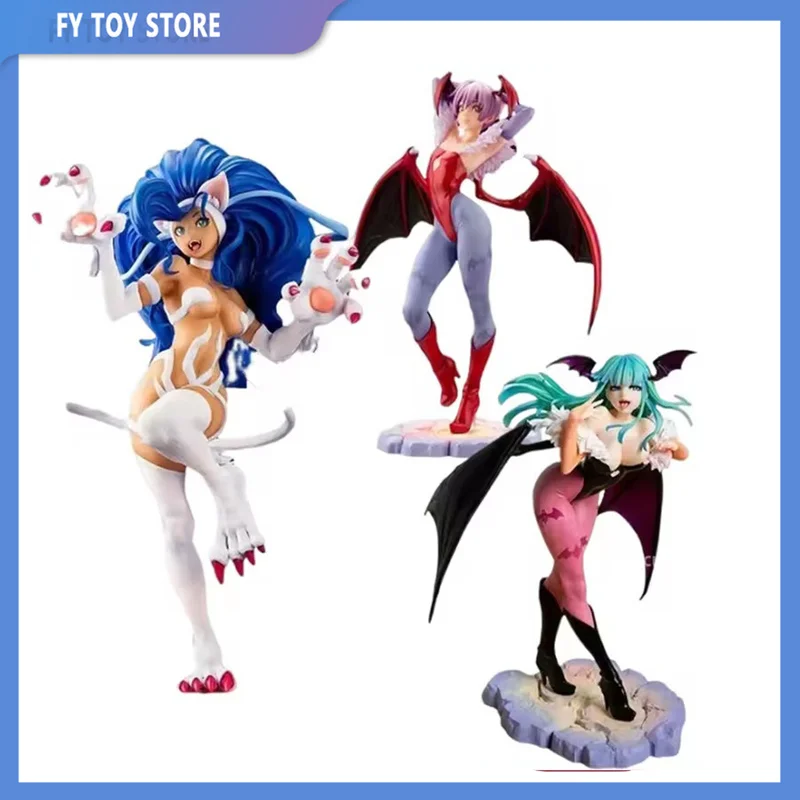 

Morrigan Aensland Anime Demon Warrior Vampireed Hunter Action Figure Toys Darkstalkers Bishoujo Collection Halloween Model Doll