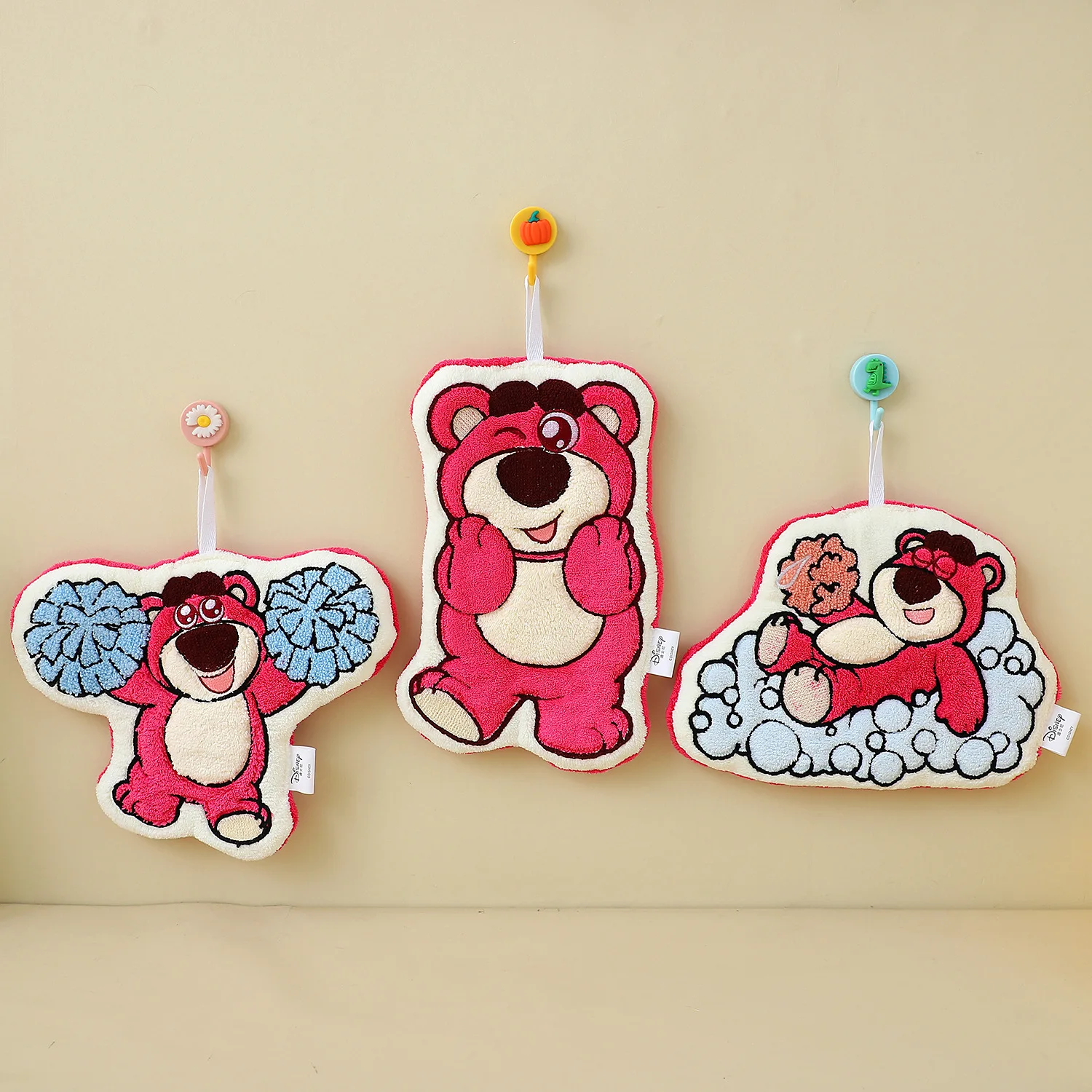 

Disney Lotso Hand Towel Hangable Absorbent Small Gift Towel Hanging Kitchen Handkerchief Toy Story Cute Lotso Hand Towel