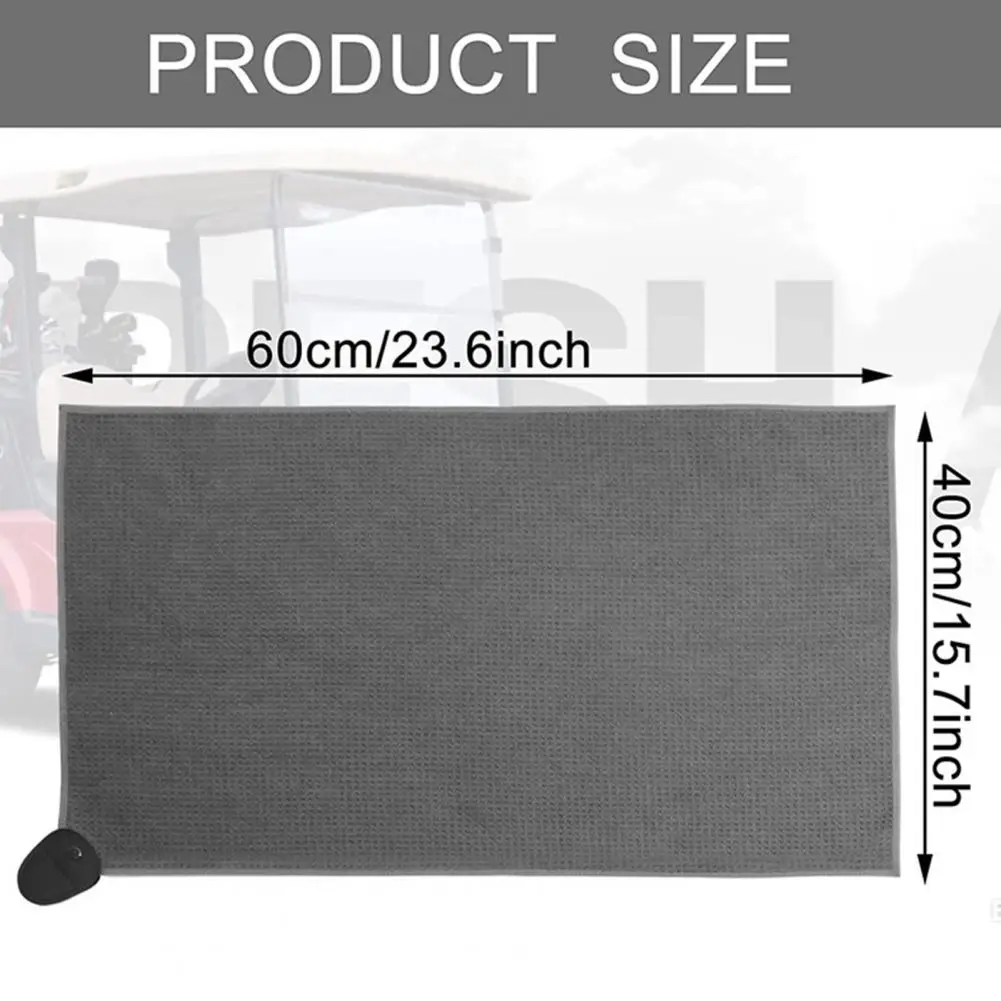 Magnetic Golf Towel Microfiber Golf Towel Cleaning Cloth Block Waffle Pattern Fast Drying Golf Accessories for Golfs Bags Carts