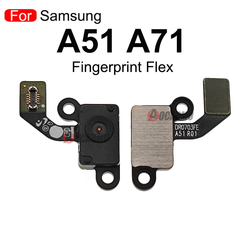 For Samsung GALAXY A90 A51 A70S A31 A30s A41 A71 Under Screen Touch ID Home Button Fingerprint Sensor Flex Cable Replacement