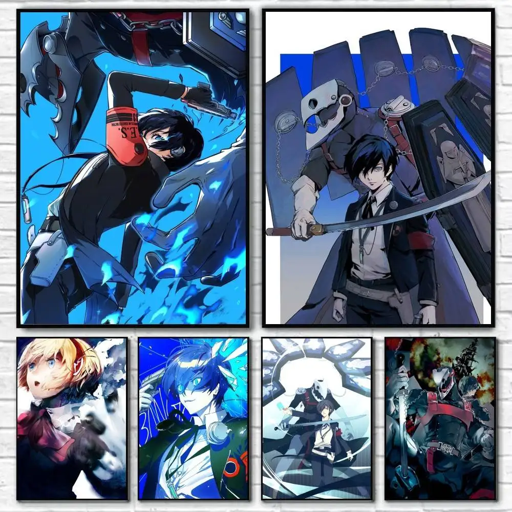 Makoto - Persona 3 Aigis P3 Anime Character Poster HD Print Wall Art Home Decor