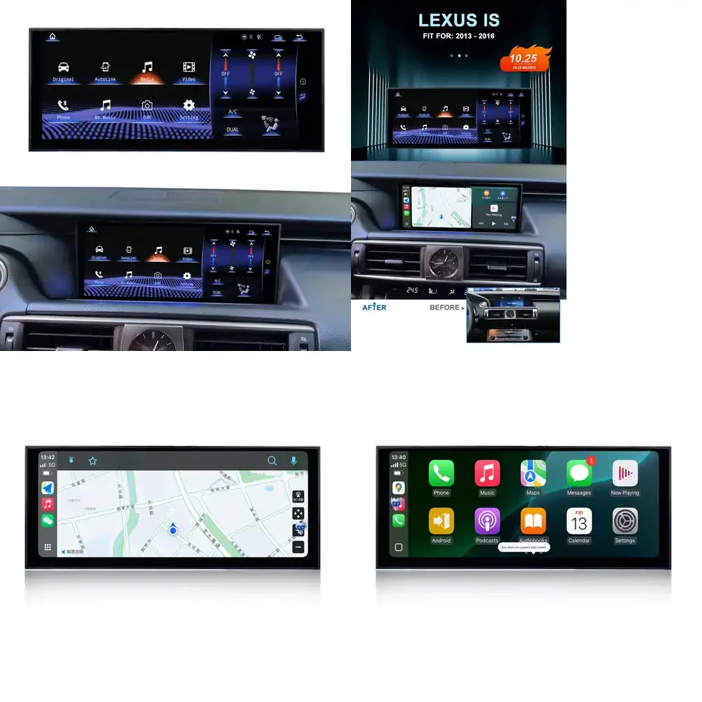 For IS IS200T IS250 IS300 RC300 RC350 RC200t 2013 2014 2015 2016 2017 Built-in Carplay Android AUTO Linux Screen