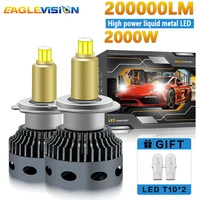 EAGLEVISIÓN H7 360 1500000 LM Led faros bombillas 1800W proyector LED automotriz Canbus 12v 24v H7 H11 H1 9005 9006 para lámpara de coche