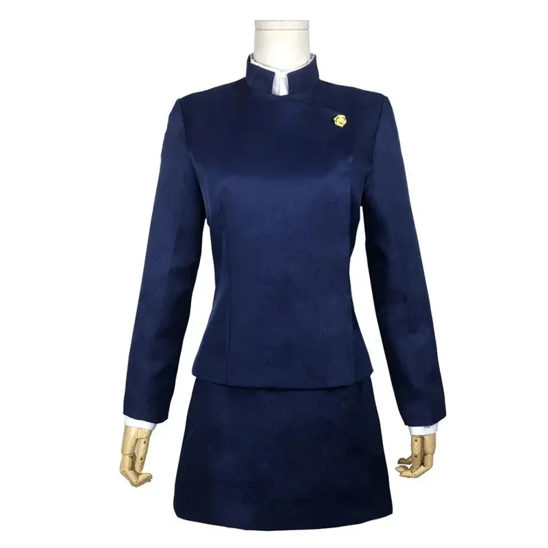 

Аниме Дзюдзюцу Кайсен Косплей Костюм Зенин Парик Топ Юбки Полный Комплект Маки Хэллоуин Униформа для Женщин Мужчин