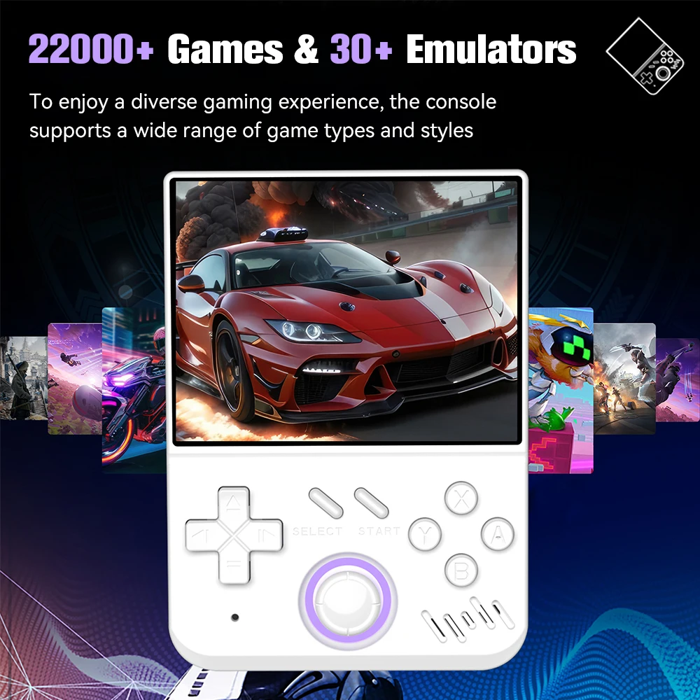 Minha mini console de jogos portátil retrô de 128 GB com tela IPS de 3,5 polegadas Sistema Linux com mais de 22000 jogos para PS3/PS2/PS1/PSP/N64 para presentes