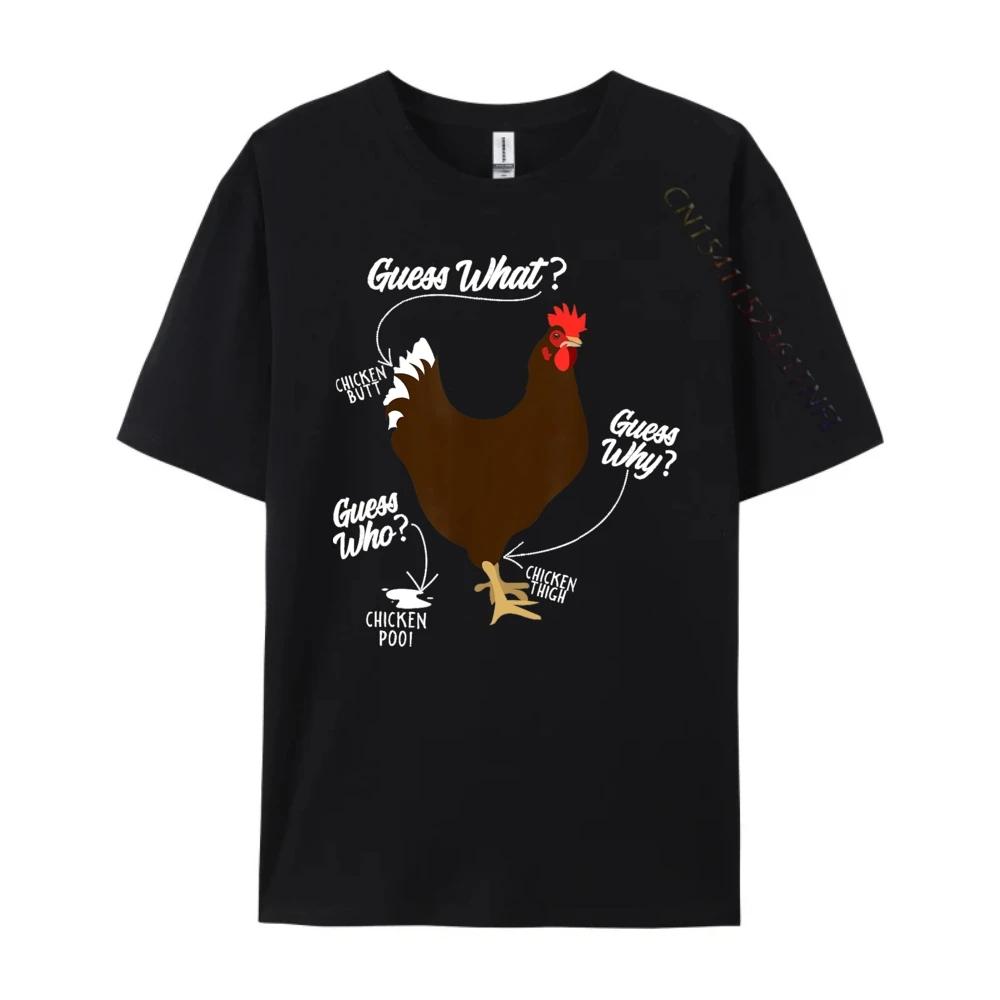 funny chicken butt guess why farm Free Shippping Clothes Fashionable and Trendy Men Clothes Tops & Tees Oversized Family