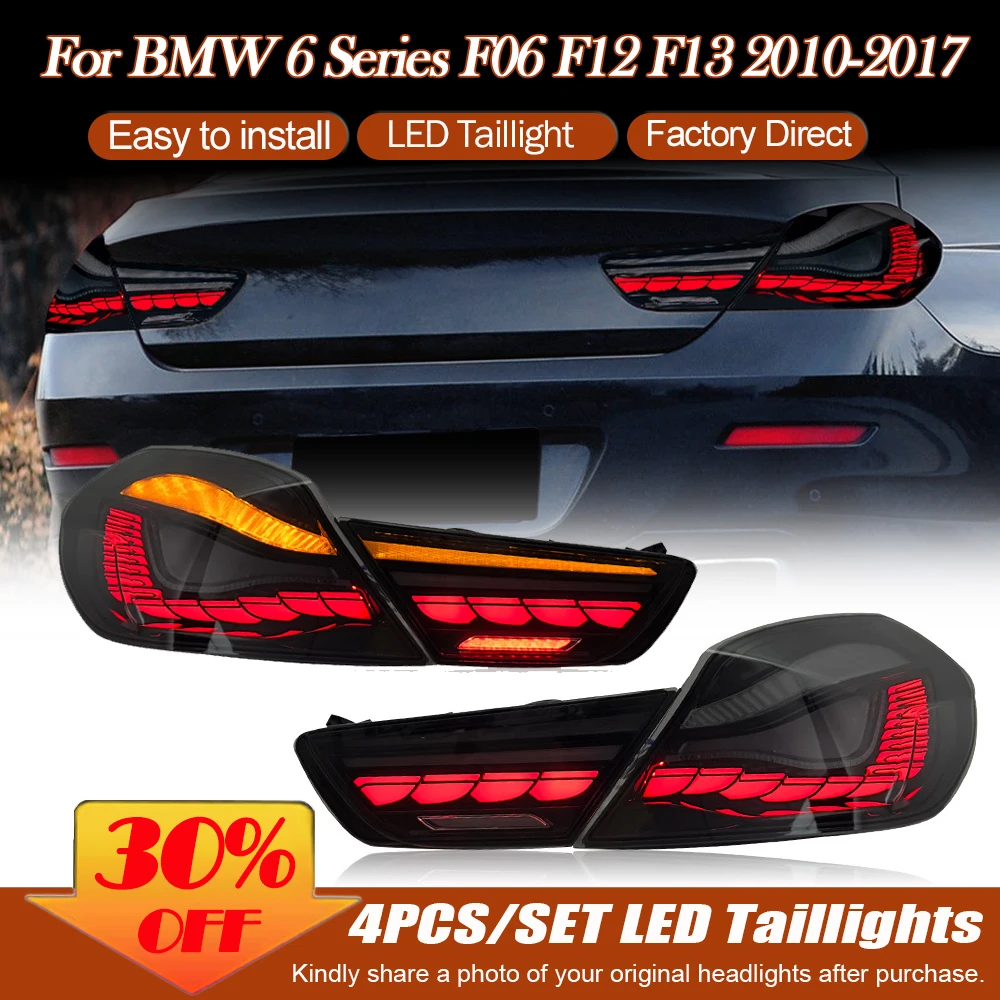 

Автомобильные задние фонари для BMW F06 F12 F13 6 SERIES 640i 640d 650i M6 GTS OLED-стиль Задние фонари Автомобильные аксессуары Plug & Play