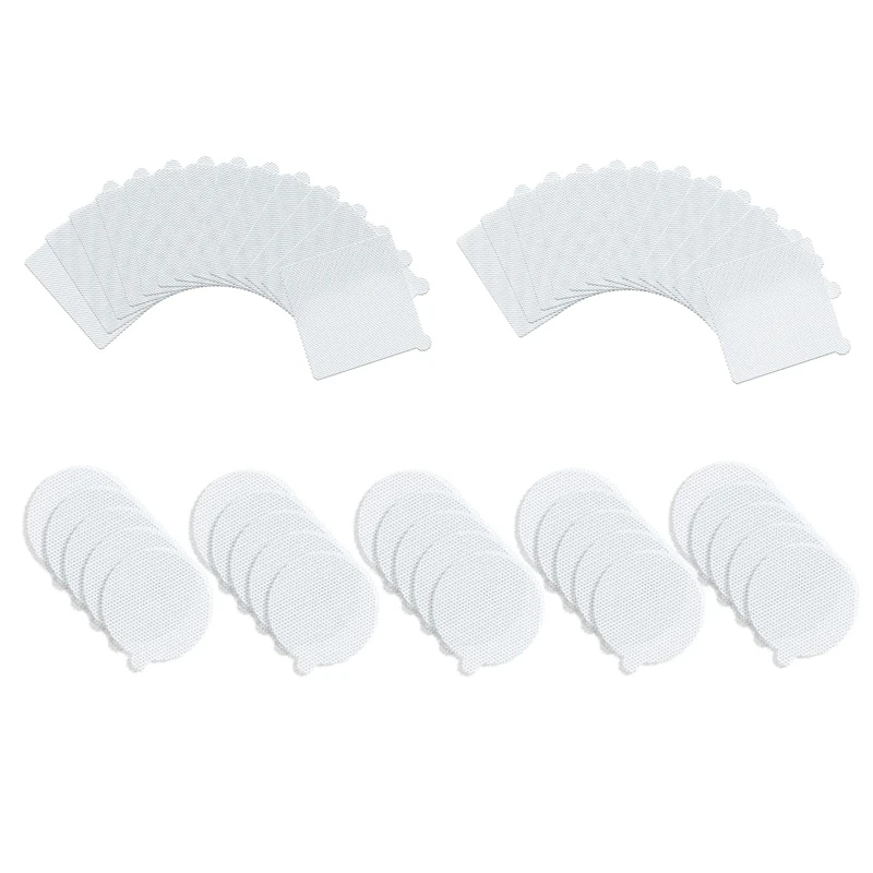 Descartável Shower Drain Hair Catcher, Malha Adesivos para Banheiro, 25 Pcs