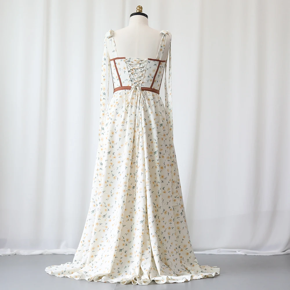 Elegant Floral Chiffon Maternity Photoshoot Dress Straps Adjustable Bust Maxi Gown Pregnancy Outfit Baby Shower Photography Wear