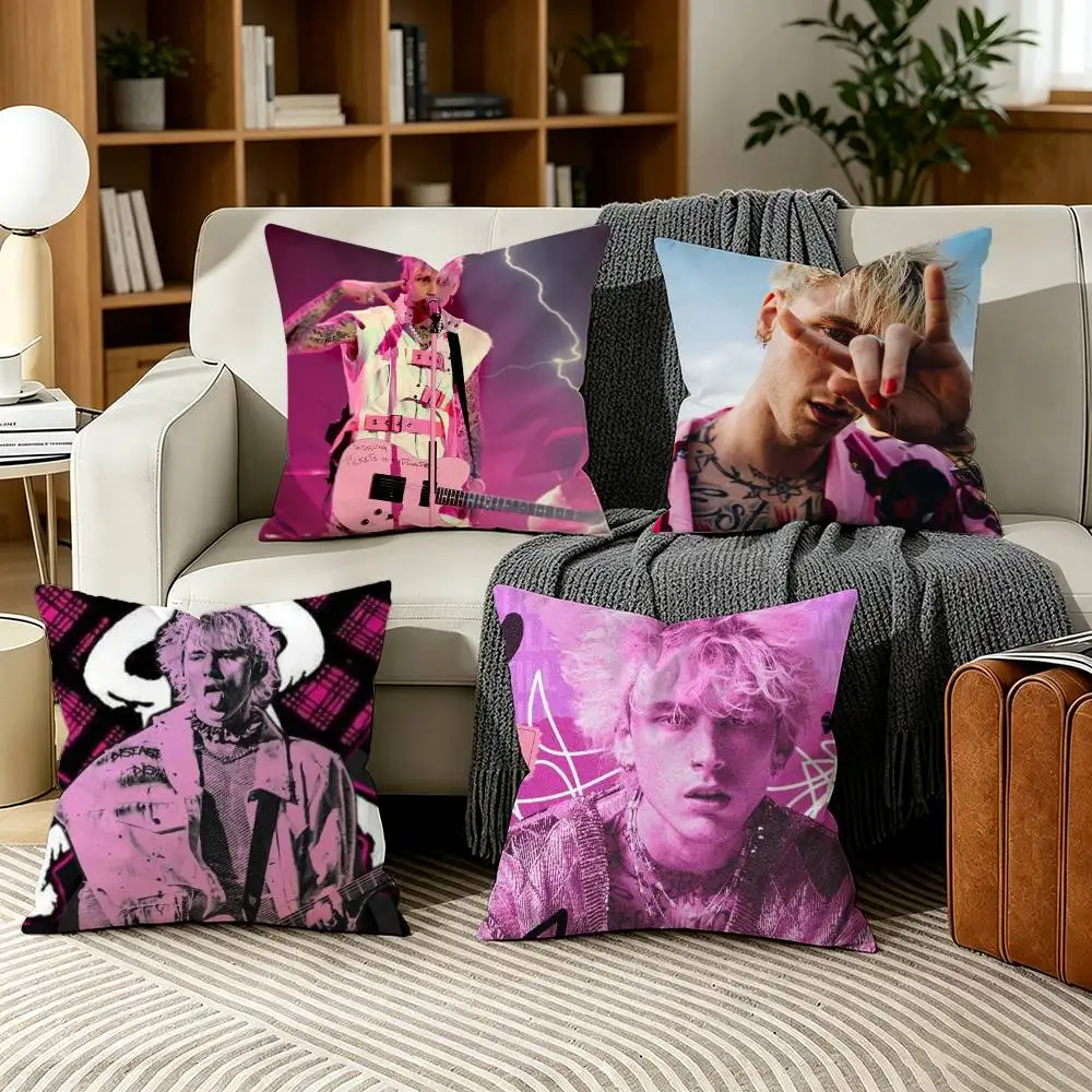 MGK M-Machine Gun Kelly Pillow Case for Sofa Living Room Home office Decor Protective Cover