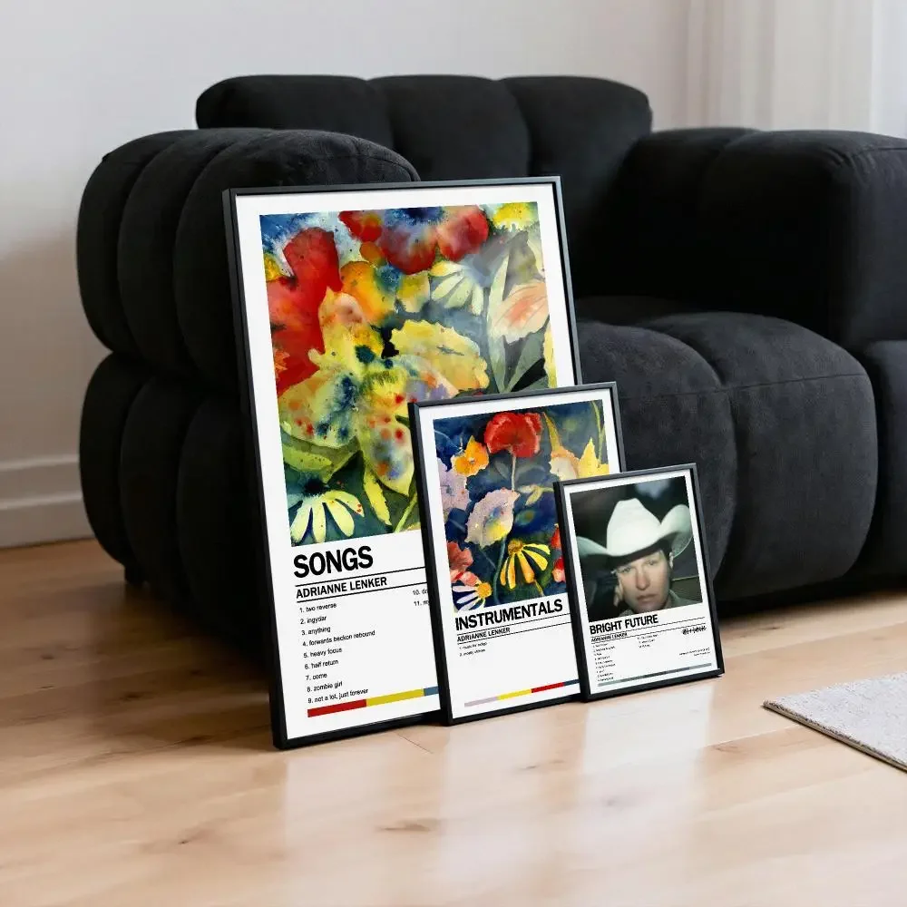 Adrianne Lenker Songs Poster Peelable Self-Adhesive Album Cover Poster Stickers, Frameless Wall Art for Singer Pop Rap Bedroom