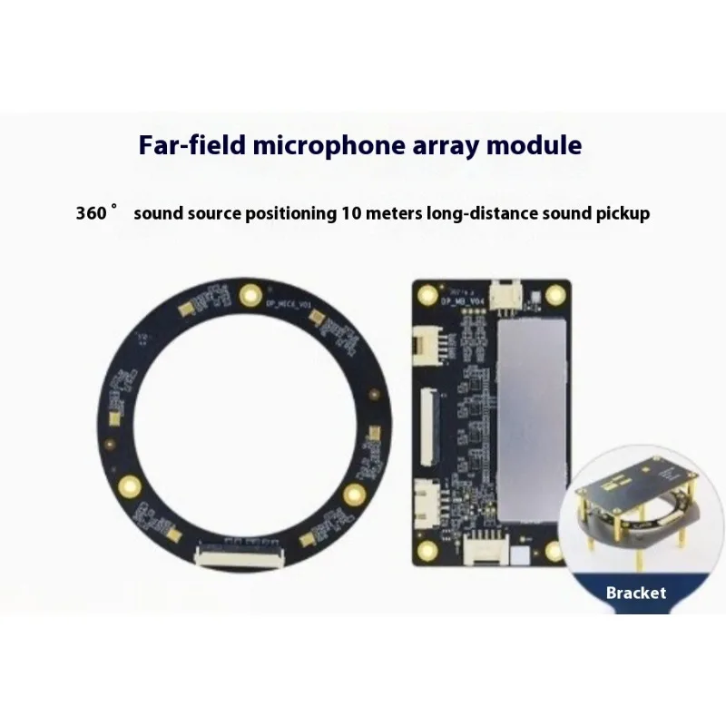 

Плата микрофонного массива дальнего поля для локализации источника звука ROS в модуле распознавания речи