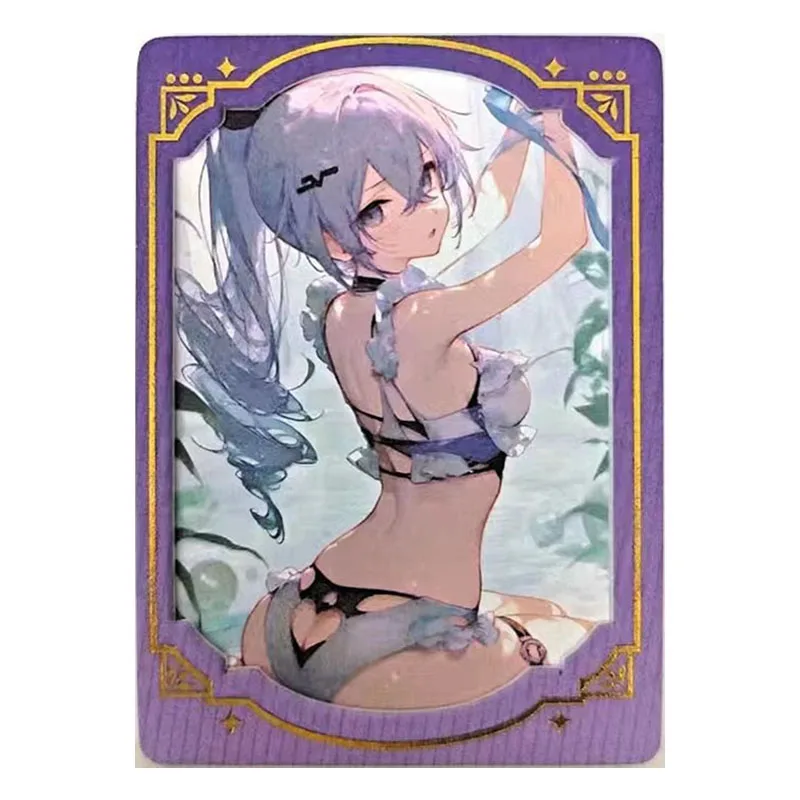 Anime Goddess Story Rare Luminous Window Collectible Cards Nahida Faruzan Kamisato Ayaka Furina Toys for boys Birthday Present