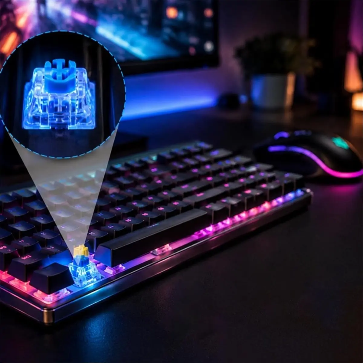 a20z-conjunto-de-90-clickers-para-teclado-com-pinca-e-escova-clickers-para-impressao-3d-switches-de-teclado-30-azuis-30-amarelos-30-vermelhos