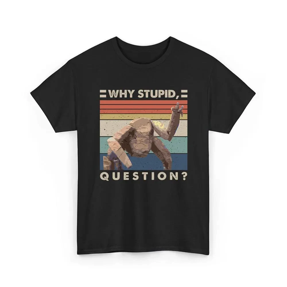 Project Hail Mary - Rocky Why Stupid Question Vintage Retro Men's T-Shirt Unisex O-Neck pure Cotton Short Sleeve Y2k 2026 Tee