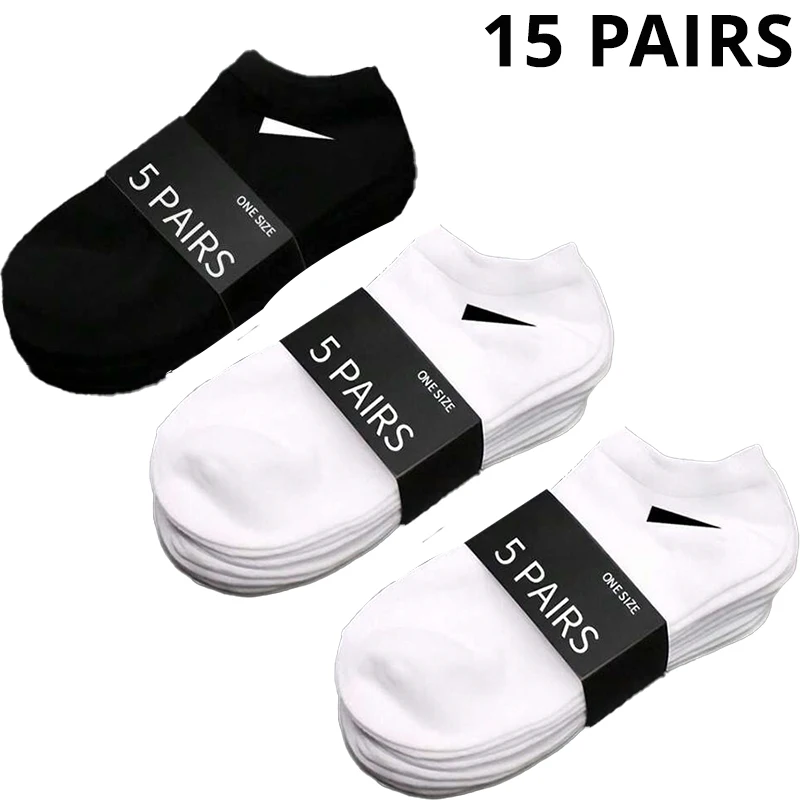 5/10/20/30 paar unisex casual effen kleur bootsokken dun ademend comfortabel anti geur zweetabsorberende enkelsokken voor mannen vrouwen