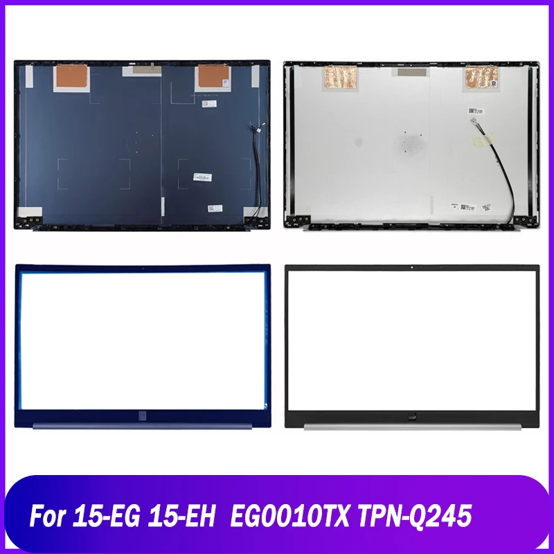 New Rear Lid For HP 15 15-EG 15-EH  EG0010TX TPN-Q245 Series Laptop LCD Back Cover Front Bezel Replacement Blue Silver A B Cover