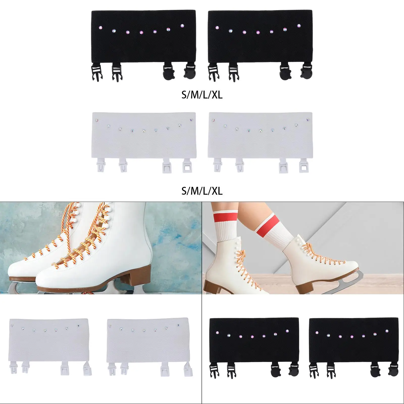 Fotografia 6: Capa protetora para botas de skate, capa protetora para patins de gelo e faixa de sapato para patins artísticos ao ar livre