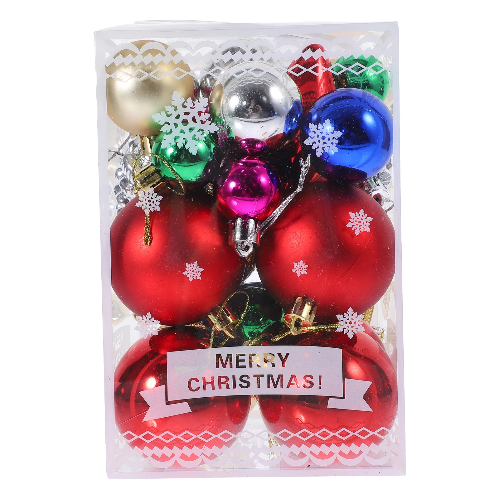 

30 Pcs Balls Red Plastic Party Decorations Hanging naments for Tree Party Christmas Hanging Ball naments DIY