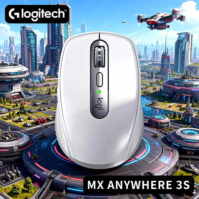 Logitech MX Anywhere 3S Creator Mouse - 8K DPI Darkfield, MagSpeed Hyper-Scroll, USB-C Quick Charge, Travel-Friendly Design