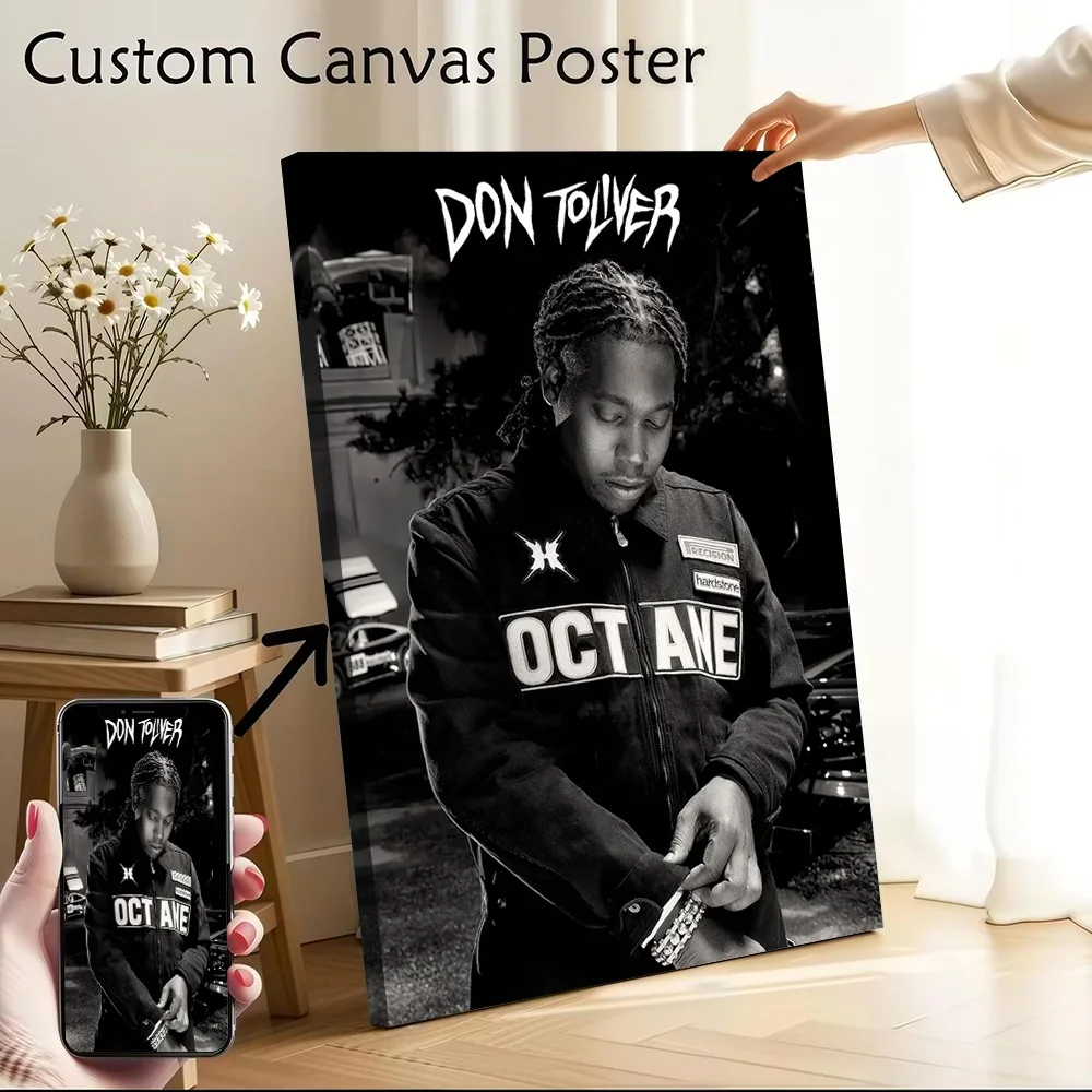 Don Toliver in Octane Jacket Canvas Poster Customizable Pictures Wall Art Canvas Painting for Decorative Picture Wand Deko Arts
