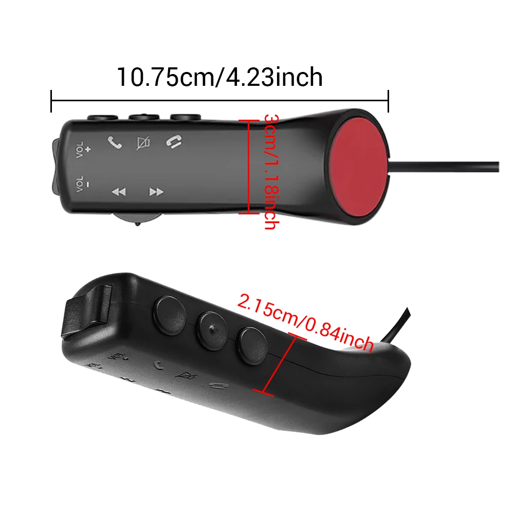 Nieuwe Universele Auto Stuurwiel Knop Afstandsbediening Auto Radio Gps Navigatie Dvd 2 Din Android Bedrade Afstandsbediening 5 Sleutels