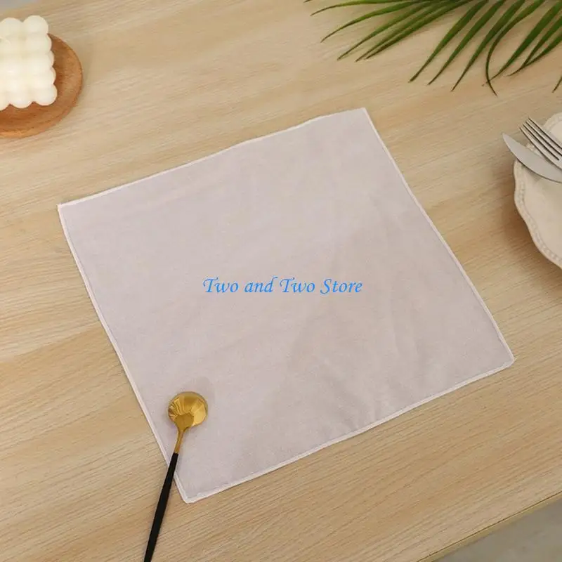 HX6F Toalla bolsillo encaje blanco para deportes, viajes, trabajo, novios, bodas, bailes