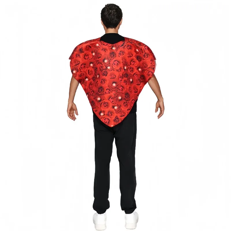 Fantasia de Cupido Rosa do Dia dos Namorados Halloween Heart Festival Role-play Outfit