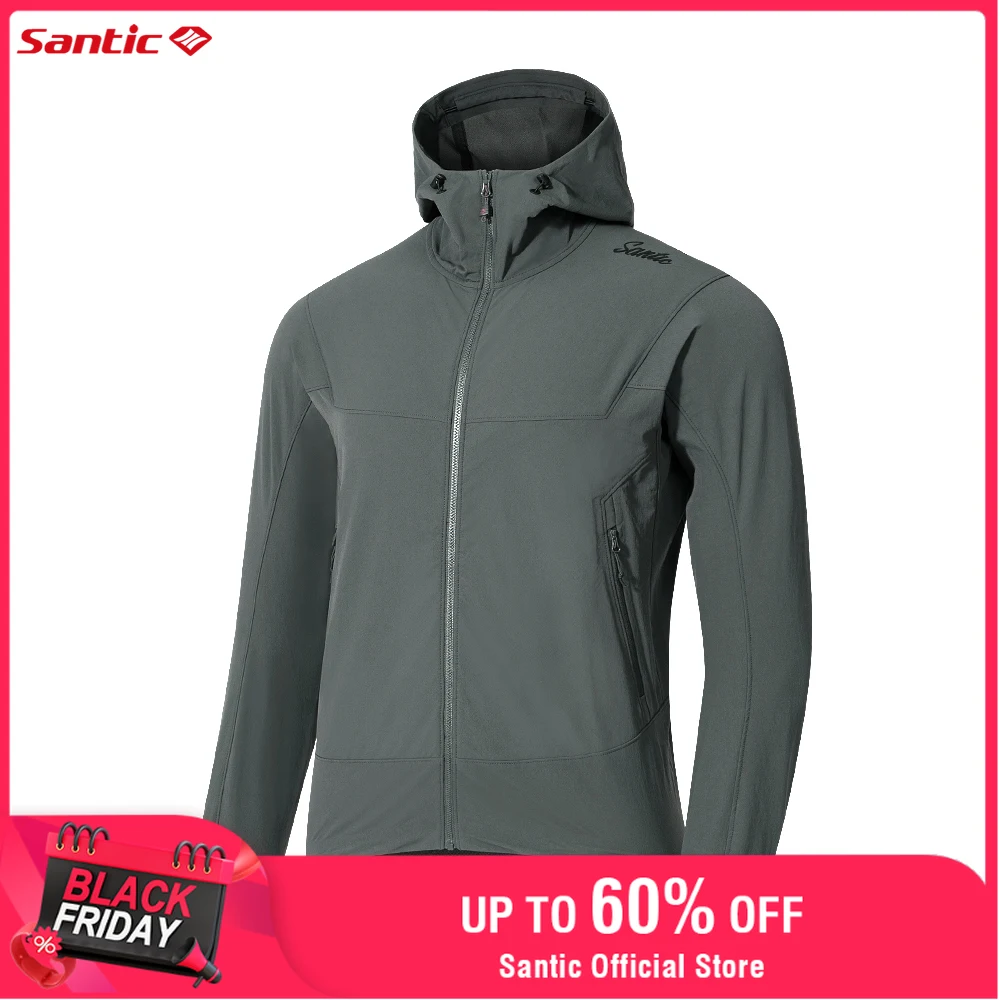 

Santic Cycling Jackets Windproof Rainproof Anti-sweat MTB Road Cycling Jackets Unisex Style for Spring and Autumn