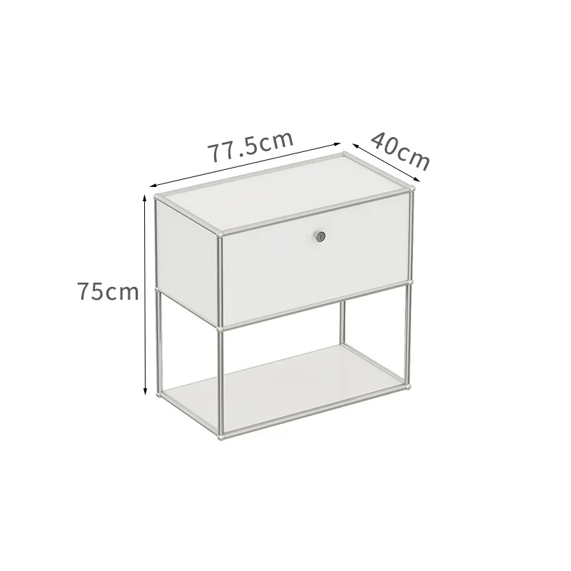 وحدة وحدات DIY الأثاث خزانة جانبية حجم مخصص خزانة تخزين الرف الفولاذ المقاوم للصدأ الصلبة الخشب حامل تلفاز غرفة المعيشة