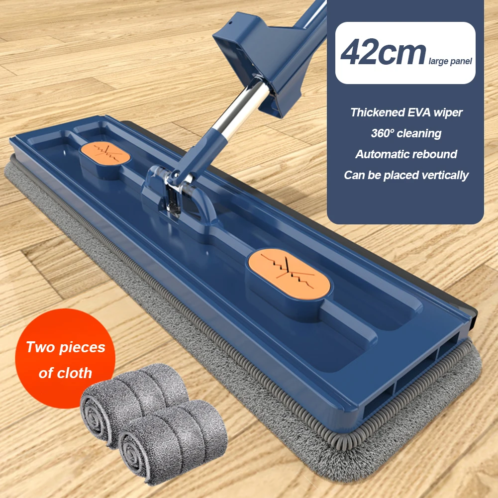 Wash Floor Mop Multifunctional Tile Floor Cleaning Mop Automatic Water Squeezing with Reusable Pads for All Floor Types&Windows