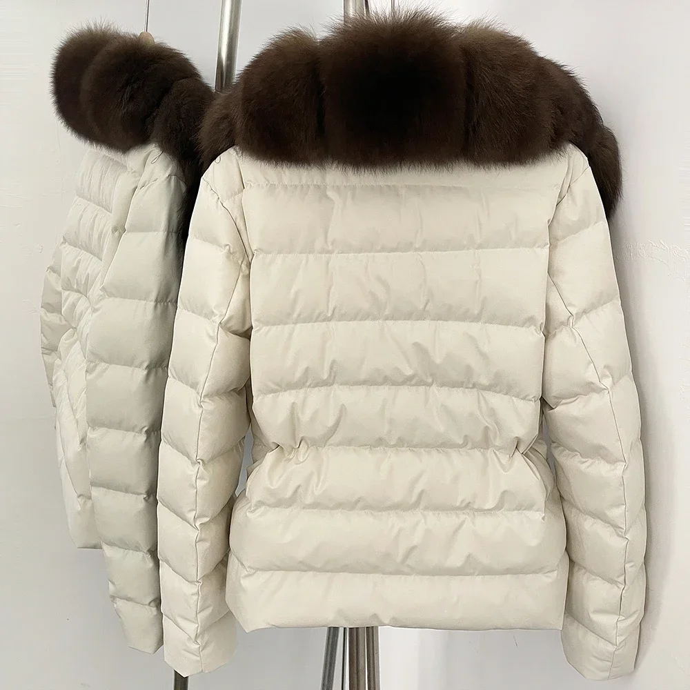 OFTBUY 冬用女性用ダウンジャケット 韓国東大門高品質衣料 天然毛皮付きレディースジャケット デミシーズンジャケット