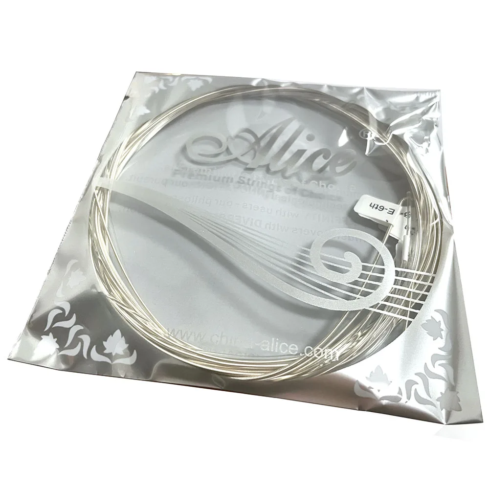 5 set di corde per chitarra classica Alice AC108-N corde in nylon avvolgimento in lega di rame placcato argento