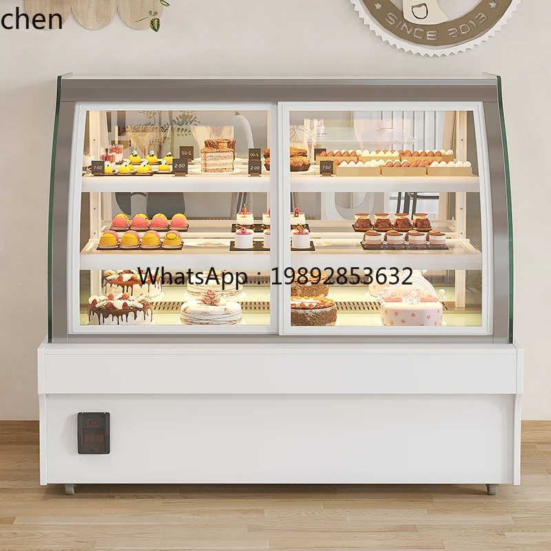 BX  Commercial Dessert Right  Cabinet Circular Arc Refrigerated Front Opening Cake Display Cabinet Fruit Fresh Keeping Cabinet