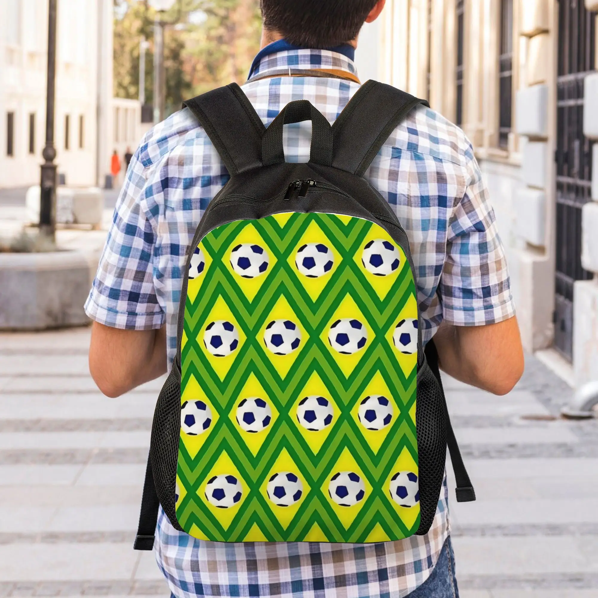 Back to school season Versatile Soccer Football Fan Merch 24 Daypack  For Men Women Handbag Backpack