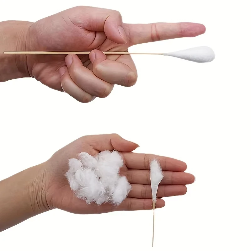 

10/50 шт. одноразовые стерильные медицинские принадлежности ватные тампоны с одной головкой для стерилизации ран чистящие бамбуковые ватные тампоны длиной 20 см