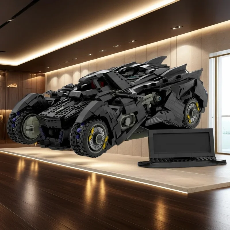 4635pcs MOC Arkham Knight Batmobile UCS Super Heroes Dark Model Building Blocks SciFi Pirate Voyage Fortress Technical Toy Gift