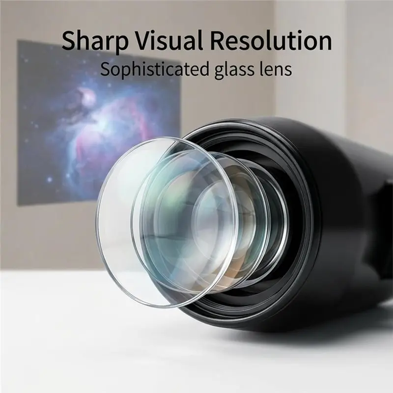 VOFUN-Galaxy Night Light Plug And Play Star Projector Light(1, 17 Disc), HD Glass Lens, 360° Flexible Neck