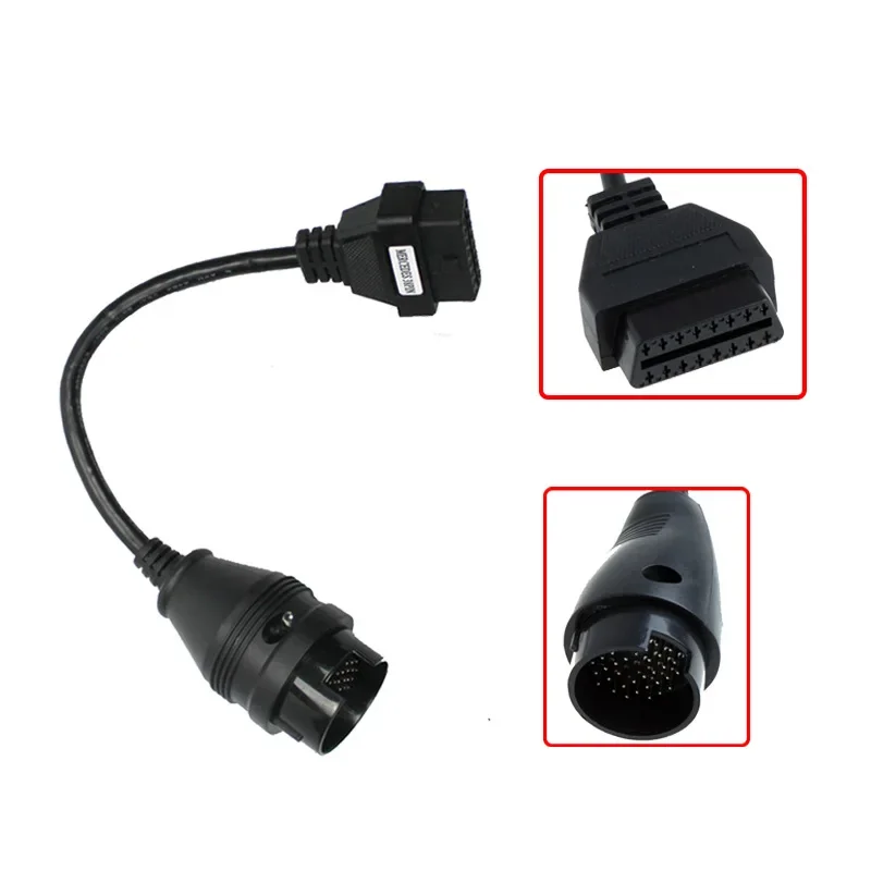 2024 For Mercedes 38Pin to 16Pin Female Connector OBD OBD2 OBDII Diagnosis Connector Extension Cable Adapter for Ben.z