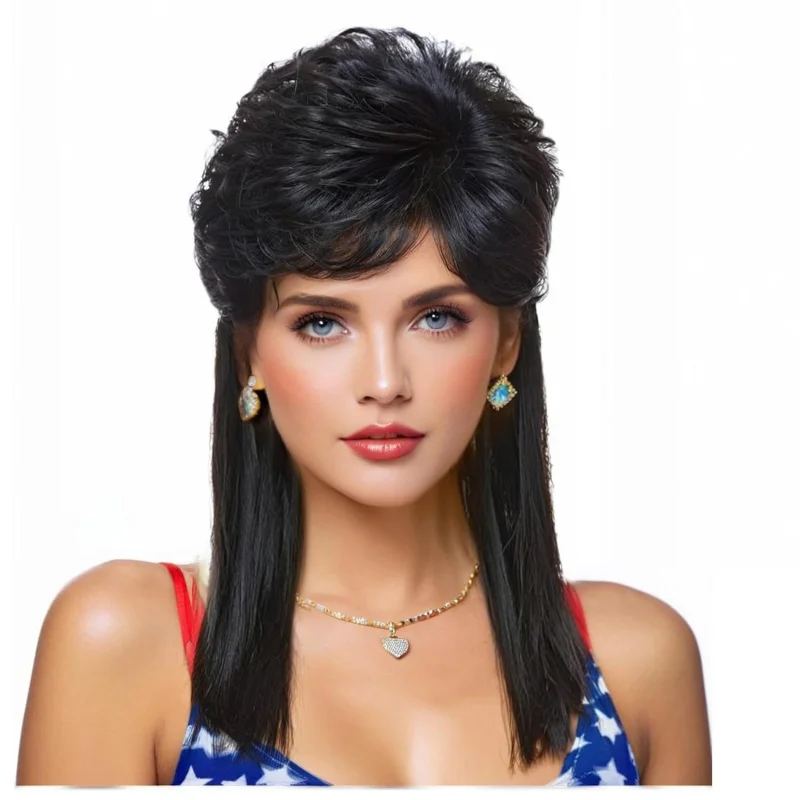 

Mullet Synthetic Wigs 70s 80s Rocker Party Cosplay Wigs ，Hippie Rocking, Party, Cosplay & Anime