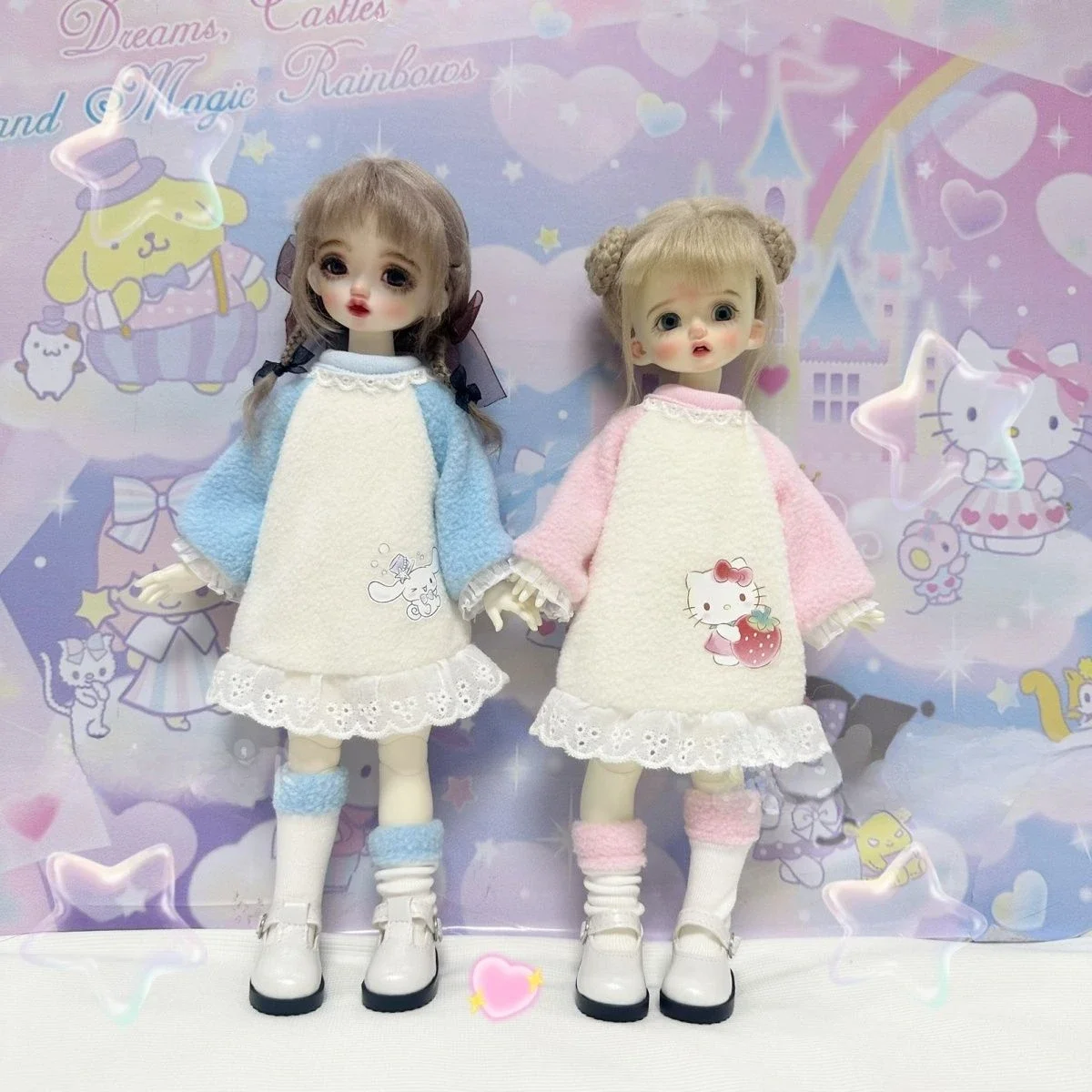 Fashion 1/6 Doll's Clothes for 30cm Bjd Doll Sweet Lovely Skirt Diy Girl Toys Dress Up Play House Doll Accessories,no Doll