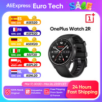 2024 Smartwatch OnePlus Watch 2R 1.43'' AMOLED Screen Snapdragon W5 Gen 1+​BES2700 100H Battery Life WiFi Wear OS by Google GPS