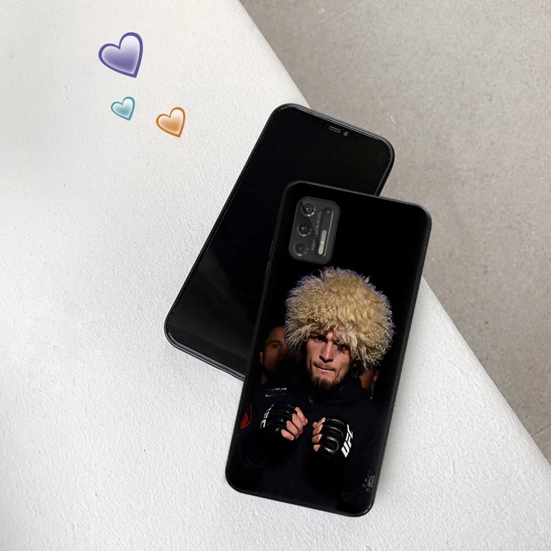 Silicone Soft Phone Case for Motorola G51 G9 G73 G30 G31 G50 G51 G60 G71 5G G22 G32 G52 G72 KHabib Nurmagomedov Boxing Cover