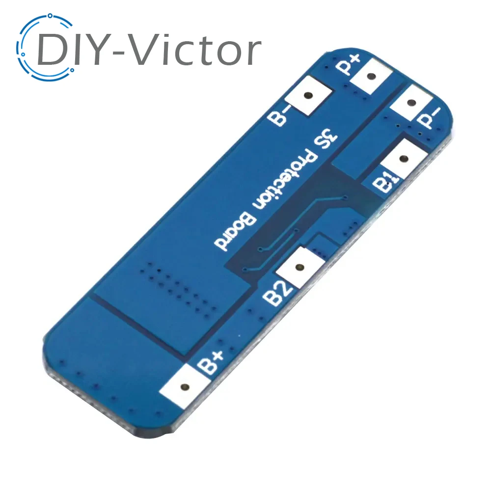 3S 10A 12V Lithium Battery Charger Protection Board Module for 3pcs 18650 Li-ion Battery Cell Charging BMS 10.8V 11.1V 12.6V