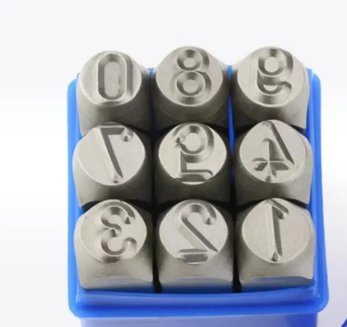 Steel Die Metal Stamping kit Punch Tool Number Letter Alphabet Stamps Tools DIY Jewelry Gold Silver Metal leather LOGO Stamp