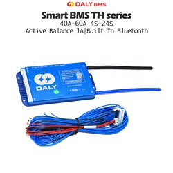 Daly Smart BMS for lifepo4 li-ion lto NMC 40A 60A 4s 8s 10s 12s 16s 24s active balance Built In Bluetooth