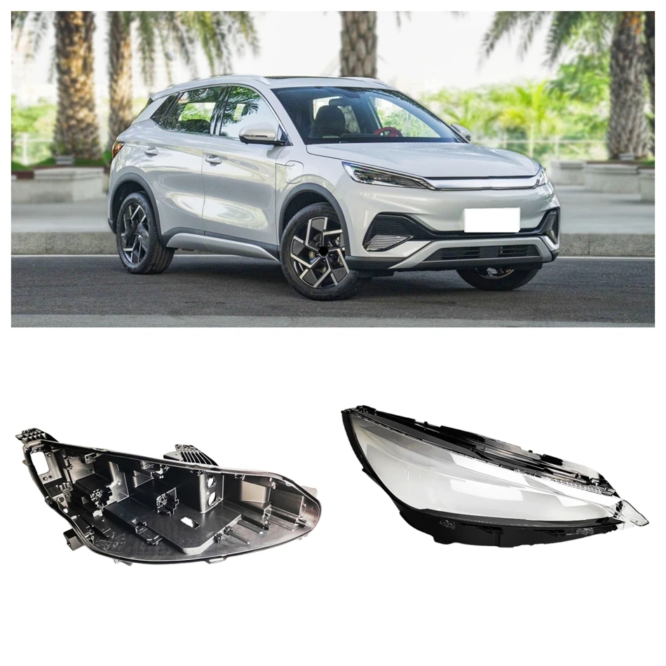 

For BYD Yuan ATTO3 Plus 2020 2021 2022 Car Accsesories Base Head Lamp Shell Headlamp Base Headlights Lamp Glass