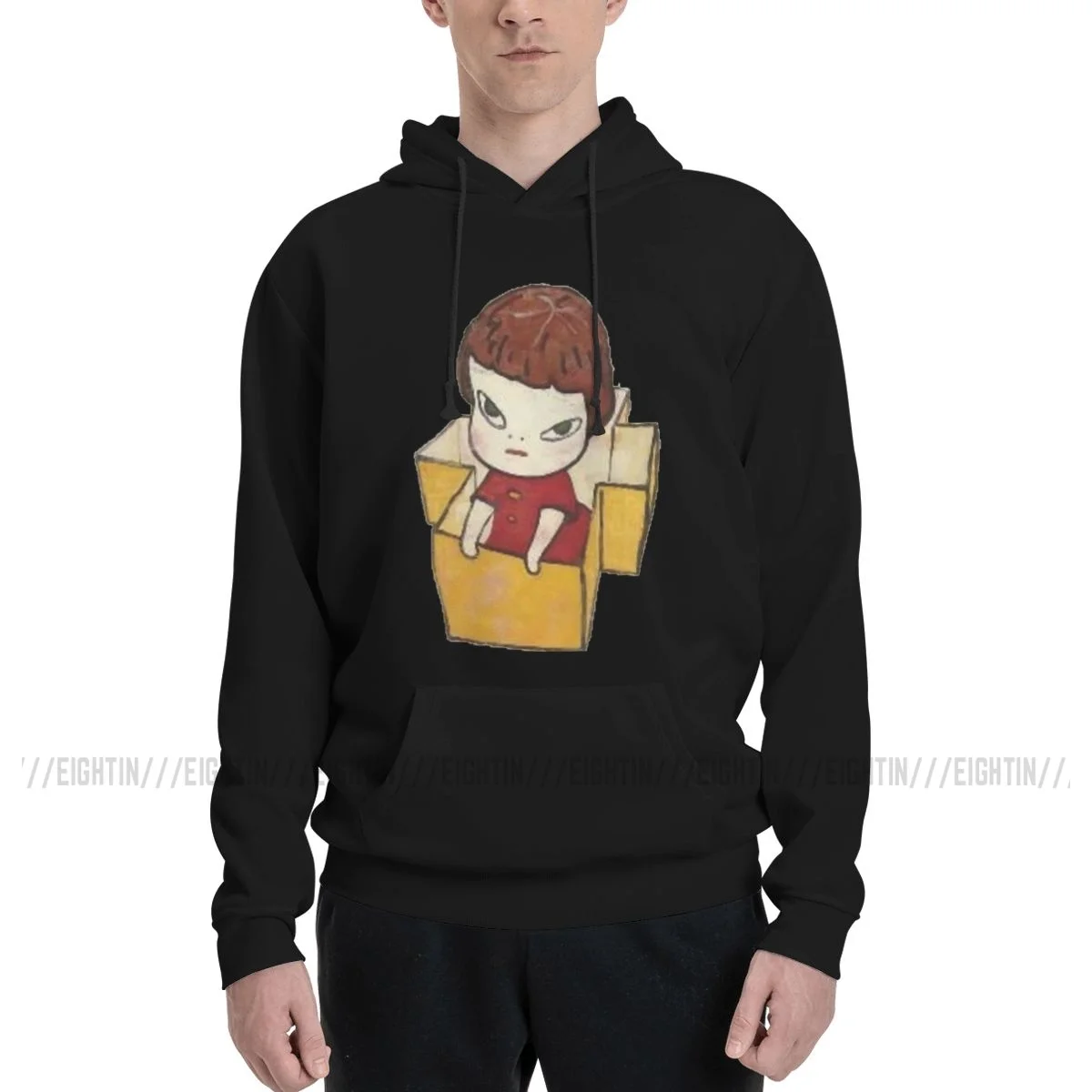 Yoshitomo Nara In The Box Cap Warm Sweatshirt Men's Oversized Hoodie Autumn Pullover