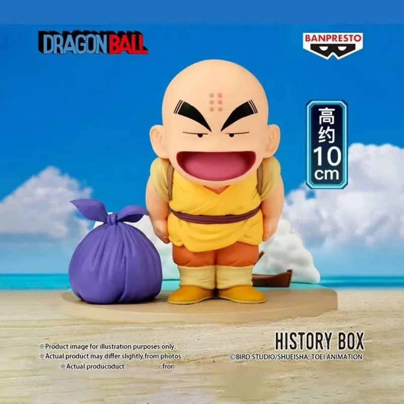ของแท้จาก Bandai ของสะสม Banpresto History Box อนิเมะดราก้อนบอล คริลลิน ฟิกเกอร์ PVC ของเล่นสะสม ของขวัญ DT